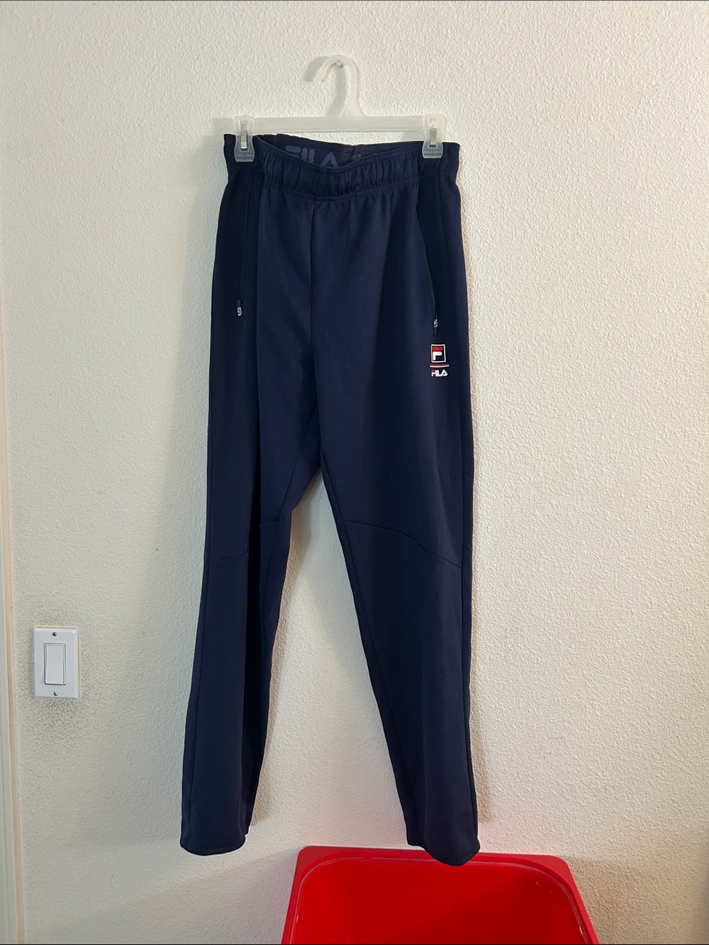 FILA Men's Dark Navy Athletic Joggers with Logo